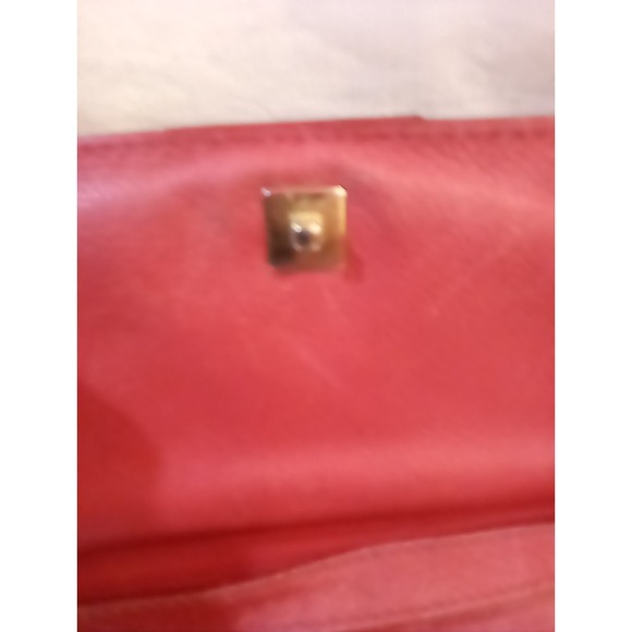 Fendi Zucca FF Red Leather Crossbody Bag - Picture 14 of 16